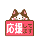 ハチワレさんがチラリと敬語でスタンプ（個別スタンプ：17）