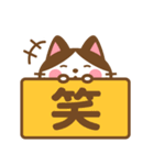 ハチワレさんがチラリと敬語でスタンプ（個別スタンプ：23）