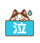 ハチワレさんがチラリと敬語でスタンプ（個別スタンプ：24）