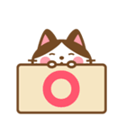 ハチワレさんがチラリと敬語でスタンプ（個別スタンプ：25）