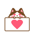 ハチワレさんがチラリと敬語でスタンプ（個別スタンプ：33）
