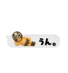 [3D]奮闘マスクマン16省スペースなプロレス（個別スタンプ：3）