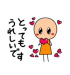 敬語棒人間(オレンジちゃん)の日常1（個別スタンプ：7）
