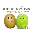 ぽってり キウイ ちゃん【タイ語】（個別スタンプ：10）