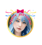 AI美人3・誕生日‪おめでとう☆ありがとう（個別スタンプ：17）