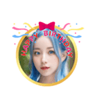 AI美人3・誕生日‪おめでとう☆ありがとう（個別スタンプ：33）