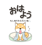 やさしい赤柴『仕事＆連絡』（個別スタンプ：2）