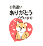 やさしい赤柴『仕事＆連絡』（個別スタンプ：8）