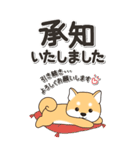 やさしい赤柴『仕事＆連絡』（個別スタンプ：12）