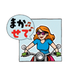 バイク女子の毎日♪♪（個別スタンプ：4）