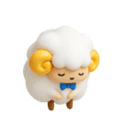 羊のJwinくん3Dバージョン中国語繁体字（個別スタンプ：19）