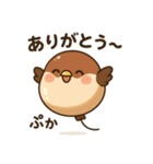 ぷかスズメ（個別スタンプ：37）