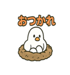 かわいい白鳩スタンプ（個別スタンプ：34）