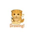 動く猫1（個別スタンプ：1）