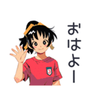 ポニテ女子の部活動スタンプ（個別スタンプ：2）