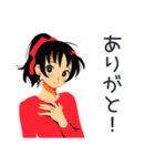 ポニテ女子の部活動スタンプ（個別スタンプ：3）