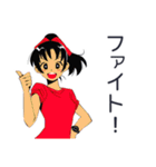 ポニテ女子の部活動スタンプ（個別スタンプ：6）