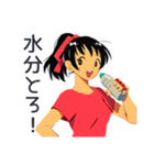 ポニテ女子の部活動スタンプ（個別スタンプ：23）