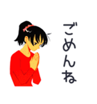 ポニテ女子の部活動スタンプ（個別スタンプ：29）