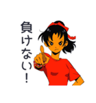 ポニテ女子の部活動スタンプ（個別スタンプ：37）