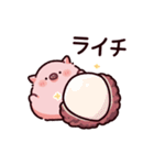 ごはんのぶた～くだもの～（個別スタンプ：22）