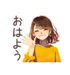 丸の内OL★雨の日連絡テンプレ（個別スタンプ：2）