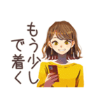 丸の内OL★雨の日連絡テンプレ（個別スタンプ：9）