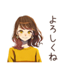 丸の内OL★雨の日連絡テンプレ（個別スタンプ：33）