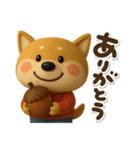 おちびドッグチロの秋(ちょこっと冬)（個別スタンプ：18）