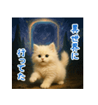 長毛白猫ぬいぐるみのゆる言い訳スタンプ（個別スタンプ：36）