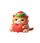 スイカ頭の大萌え猫日常（個別スタンプ：28）
