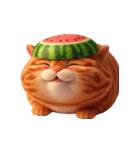 スイカ頭の大萌え猫日常（個別スタンプ：29）