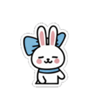 リボンうさぎさん（個別スタンプ：8）