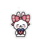 リボンうさぎさん（個別スタンプ：10）