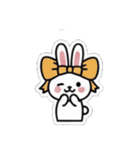 リボンうさぎさん（個別スタンプ：11）