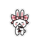 リボンうさぎさん（個別スタンプ：16）