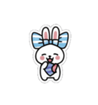 リボンうさぎさん（個別スタンプ：17）