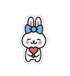 リボンうさぎさん（個別スタンプ：18）