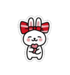 リボンうさぎさん（個別スタンプ：19）