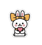 リボンうさぎさん（個別スタンプ：32）