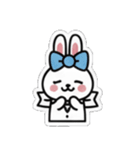 リボンうさぎさん（個別スタンプ：35）
