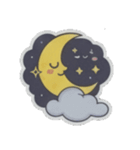 おやすみ専用Moon（個別スタンプ：34）