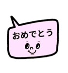 仕事にも♥カラフル吹き出しスタンプ（個別スタンプ：39）