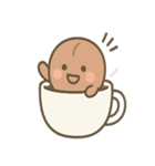 ほっこりコーヒー豆さんの声かけ便り（個別スタンプ：1）