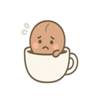 ほっこりコーヒー豆さんの声かけ便り（個別スタンプ：4）