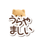 ちびポメラニアン【3D】でか文字（個別スタンプ：20）
