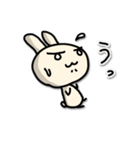 ひとことだけで伝えるうさぎ2（個別スタンプ：4）