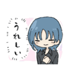 多分クールなウルフカットの子（個別スタンプ：19）