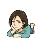 綺麗なお姉さん「ありがとう」色々スタンプ（個別スタンプ：39）