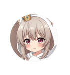 恥ずかしがり屋のミルクティーみなみプレミ（個別スタンプ：17）